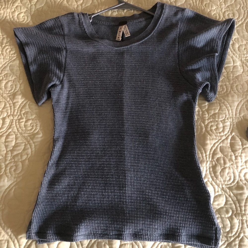 We The Free by Free People waffle pattern shirt
